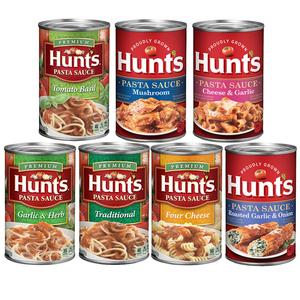 特价美国进口Hunts汉斯蘑菇大蒜奶酪烤蒜意粉酱 意大利面酱680g