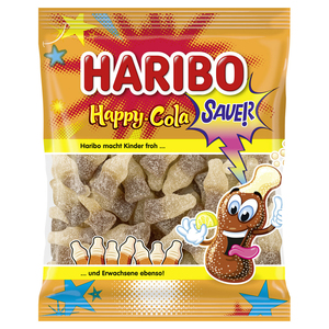 德国进口HARIBO Happy Cola Sauer哈瑞宝可乐酸味软糖175g