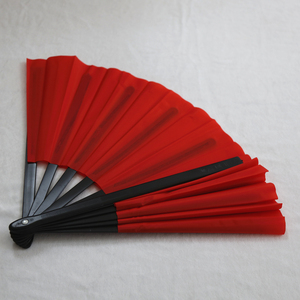 竹骨魔术扇红色太极功夫扇正品响扇高档武术扇子表演中国风折扇