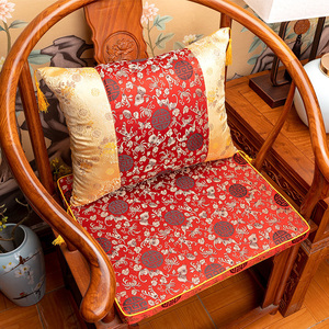 中古典红木沙发美加坐垫实木家沙发垫圈椅具椅太师椅垫茶室椅子式