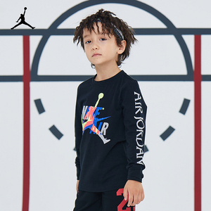 Nike Air Jordan耐克童装22春秋AJ男童纯棉休闲长袖T恤JD2012025