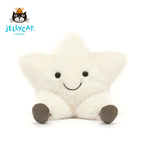 英国Jellycat趣味乳白色星星毛绒玩具可爱玩偶陪伴礼物
