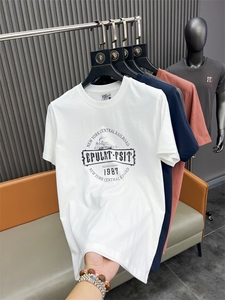 svip~全新升级奥代尔全棉夏季时尚印花舒适透气美式休闲短袖T恤男