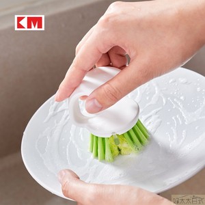 日本清洁刷厨房洗锅刷带手柄灶台水槽清洁刷不沾油刷子洗碗盘锅刷