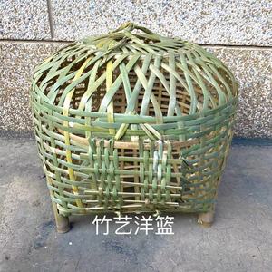 农家直销竹编鸡笼可用于养鸡鹅鸭猫狗各种家禽动物笼子加大坚固笼