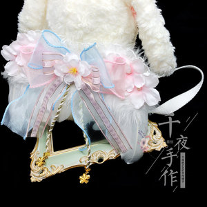 「千夜」原创Lolita兔熊翅膀 樱茶翅膀小物 可搭配天国少女粉蓝