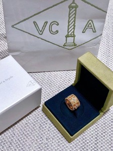 VCA梵克雅宝满钻万花筒系列中号玫瑰金戒指女