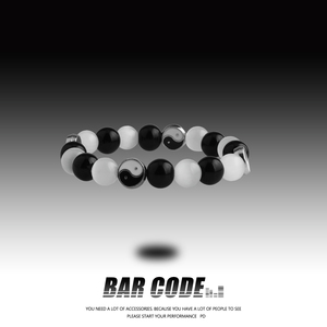 BAR CODE 中式国潮风太极两仪手链男士ins个性时尚小众简约手串女