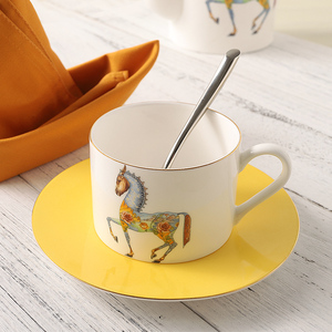 轻奢欧式骨瓷咖啡杯套装英式陶瓷家用下午花茶杯具茶具小奢华杯子