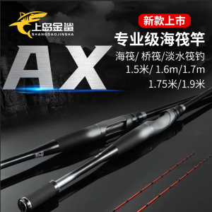 AX筏竿海筏杆1.6/1.7/1.9米双纳米稍筏钓杆近海排筏船筏筏竿套装