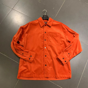 G-STAR专柜正品男质感工装型男潮流翻领条绒橙红色夹克外套D23007