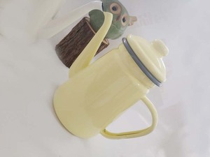 出口日本珐琅搪瓷茶壶咖啡壶油壶奶茶杯凉水壶日式复古