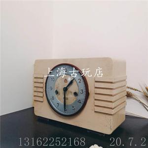 老上海钟表老式古董机械坐钟座钟台钟 十五天 少见钟表厂 不能用