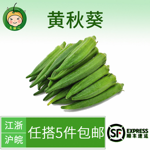 惠鲜汇 黄秋葵六角豆新鲜蔬菜500g杭州同城配送