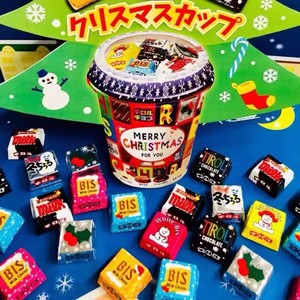 现货日本进口圣诞节限定松尾巧克力杯草莓酱夹心巧克力圣诞礼物