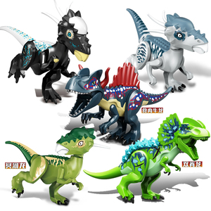 兼容乐高恐龙积木益智玩具侏罗纪双脊龙霸王龙冥河龙模型儿童拼图