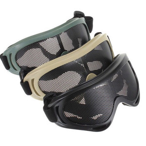 户外战术网状CS护目镜金属铁网攀岩特战防砂防护眼镜抗冲击眼罩