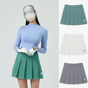 24韩国高尔夫女装百褶裙春夏防走光纯色短裙修身显瘦高腰golf裙子