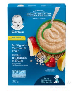 加拿大代购 GERBER 嘉宝米糊 1-4段 婴儿米糊 多种口味 227克