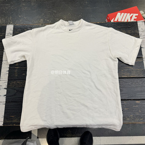 正品Nike耐克Circa男子小勾子重磅宽松美式棉质短袖T恤DX0188-100