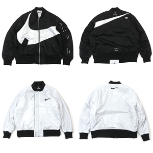 Nike/耐克 黑白两面穿男子飞行员棉服棒球夹克外套 DD6056-010