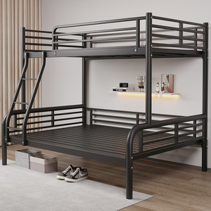 上下床双层床家用铁艺两层高低儿童床小户型宿舍上下铺铁架子母床