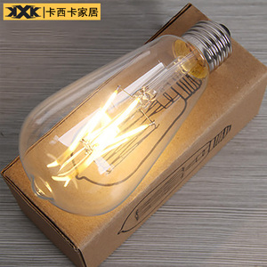 卡西卡    爱迪生复古LED灯泡创意个性螺旋灯泡高亮节能仿古光源