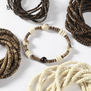 棕色复古椰子壳隔片隔珠手工diy串珠材料手链项链编织饰品配件