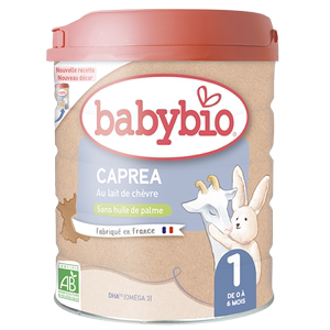 2罐直邮法国 Babybio伴宝乐CAPREA有机山羊奶粉800g一段 0-6个月