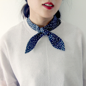 新款韩版女系带兔耳朵可爱假领子棉碎花衬衣假领女百搭淑女假领女