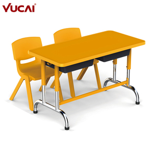 育才幼儿园桌椅套装双人可升降课桌凳子学前班幼童儿童塑料课桌椅