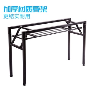 折叠桌架双弹簧架简易桌腿餐桌脚折叠桌腿支架家用桌腿支架