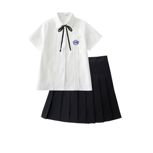 全套台湾附中校服班服女高中学生套装jk制服短袖大码衬衫女百褶裙