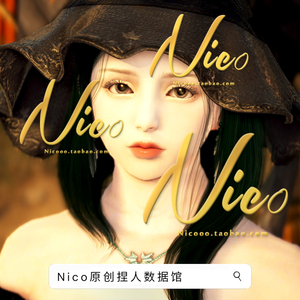 Nico原创-女法师 黑色沙漠PC端捏脸数据Steam 小巧温婉女巫 念安