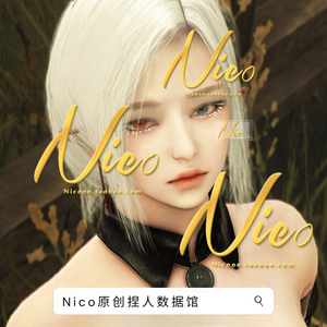 Nico原创-女法师 黑色沙漠PC端捏脸数据 高冷个性异瞳女巫 白妖精