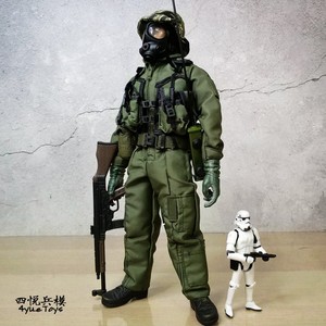 手办现代空降师士兵特种模型可动男孩玩具武器配件摆件人偶威龙