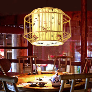 中式餐厅饭店餐馆吊灯火锅店包厢包间包房中国风带射灯  日式灯具