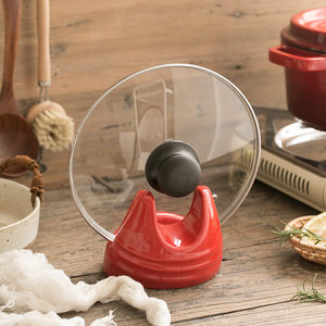 北欧风格陶瓷锅盖架 勺子架 厨房收纳放置物架工具放置隔热架