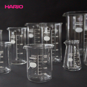 【旗舰店】HARIO耐热玻璃烧杯咖啡杯刻度杯实验器材低型量杯B