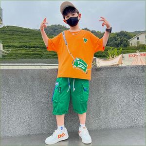 巴拉巴拉韩系男童夏装套装儿童8运动9夏季10短袖13大童男装12岁15