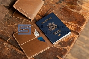 皮具版型 手工皮革 图纸样 DIY手工版型 护照夹卡包 版型 SLG-19