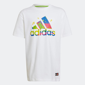 Adidas/阿迪达斯短袖大童2024夏季TEELEGO乐高运动圆领T恤HB9878