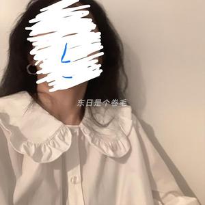 日系复古lolita娃娃领白色衬衫女春秋设计感小众超好看小个子衬衣