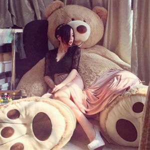 抱抱熊公仔毛绒玩具超大美国大熊玩偶泰迪熊巨型熊猫抱枕女生靠垫