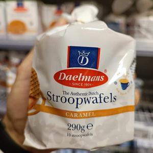 荷兰达尔蒙斯Daelmans stroopwafels蜂蜜焦糖华夫饼进口饼干290g