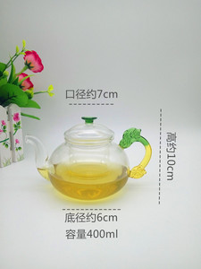 包邮龙把耐热玻璃茶杯透明花茶茶壶不锈钢过滤茶具具泡茶器防爆