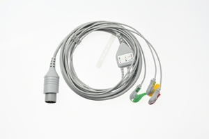 兼容日本光电TEC-7631C  TEC-5521除颤监护仪通用心电导联线