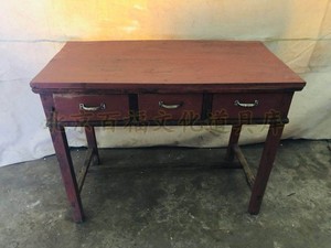 老物件老家具实木家具三屉桌老书桌老讲台办公桌民俗怀旧老货旧