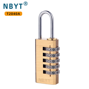 NBYT5位密码挂锁全铜健身房更衣柜行李箱包拉连抽屉密室游戏锁头