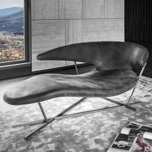 Manta曼塔休闲躺椅蝙蝠翼造型沙发懒人椅轻奢异形玻璃钢贵妃椅